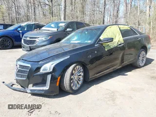 2014 Cadillac CTS Luxury RWD with VIN 1G6AR5SX4E0165254, listed as a IAAI auction lot 41938674 with 54,470 mi miles. Bid and sale history available at carsss.com. Image 2.