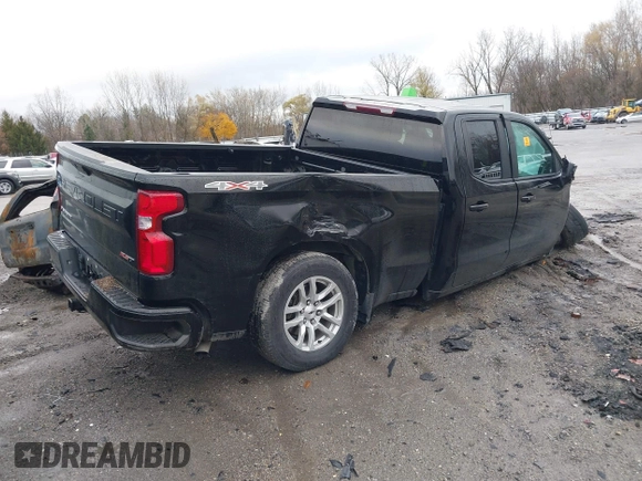 2021 Chevrolet Silverado 1500 RST with VIN 1GCRYEEK0MZ373192, listed as a IAAI auction lot 40924639 with Not Provided miles and . Bid and sale history available at DreamBid. Image 4.