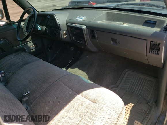 1991 Ford F-150 with VIN 1FTEF14N8MLA61875, listed as a Copart auction lot 58577514 with 114,489 mi miles and Salvage Title. Bid and sale history available at carsss.com. Image 8.