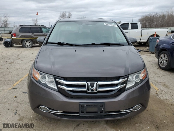 2015 Honda Odyssey EX-L with VIN 5FNRL5H66FB022583, listed as a Copart auction lot 50050235 with 165,757 mi miles and Salvage Title. Bid and sale history available at carsss.com. Image 5.