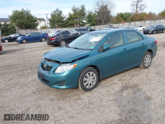 2009 Toyota Corolla with VIN JTDBL40E29J017358, listed as a IAAI auction lot 41041604 with 233,205 mi miles. Bid and sale history available at carsss.com. Image 22.