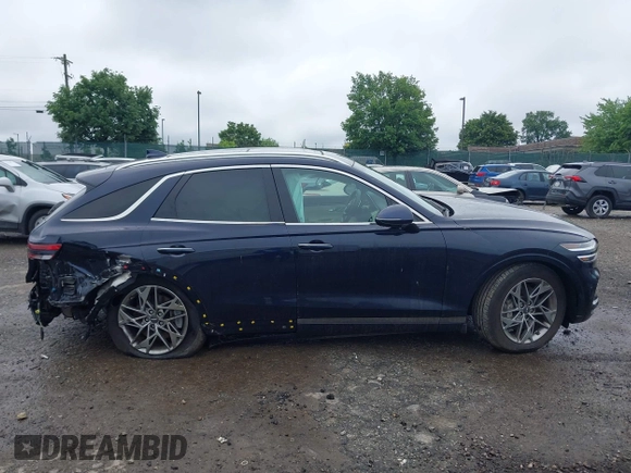 2023 Genesis GV70 2.5T with VIN KMUMADTB7PU130120, listed as a IAAI auction lot 42460466 with 25,802 mi miles and . Bid and sale history available at DreamBid. Image 12.