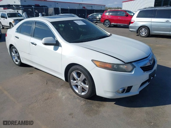 2012 Acura TSX Tech Pkg with VIN JH4CU2F67CC016058, listed as a IAAI auction lot 41804368 with 213157 miles. Bid and sale history available at carsss.com. Image 1.
