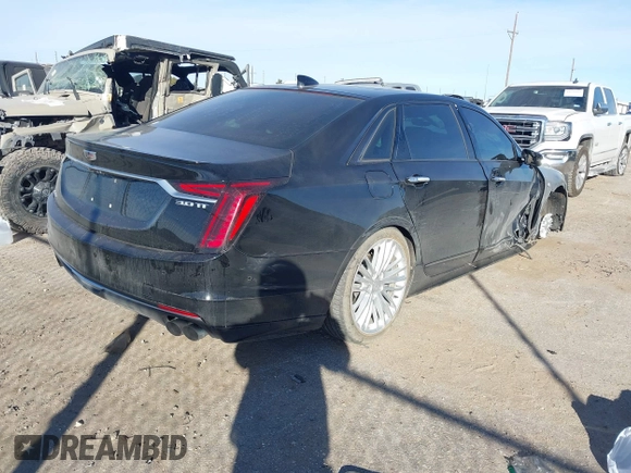 2019 Cadillac CT6 Sport AWD with VIN 1G6KP5R63KU142155, listed as a IAAI auction lot 41233947 with 72,501 mi miles and . Bid and sale history available at DreamBid. Image 4.