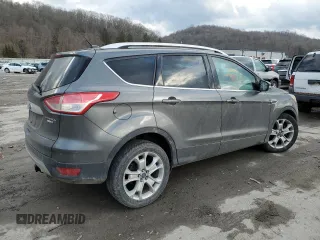 2015 Ford Escape Titanium with VIN 1FMCU9J97FUC41344, listed as a Copart auction lot 47226155 with 157,728 mi miles and Salvage Title. Bid and sale history available at carsss.com. Image 3.