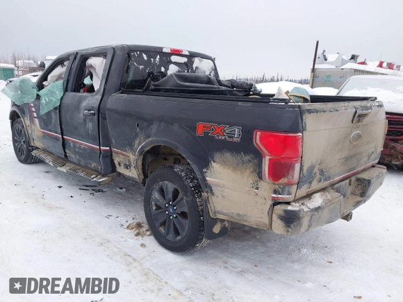 2019 Ford F-150 XL with VIN 1FTFW1E47KFC69168, listed as a IAAI auction lot 41317777 with 1 mi miles. Bid and sale history available at carsss.com. Image 3.