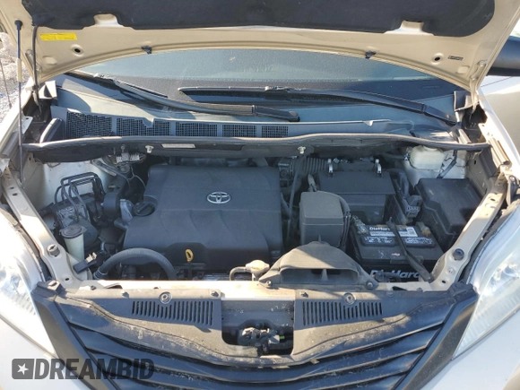 2011 Toyota Sienna with VIN 5TDZK3DC9BS061970, listed as a Copart auction lot 48081325 with 159,865 mi miles and Salvage Title. Bid and sale history available at carsss.com. Image 12.