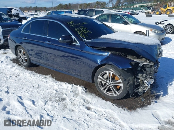 2021 Mercedes-Benz E 350 with VIN W1KZF8EB8MA935738, listed as a IAAI auction lot 41355282 with 63,160 mi miles and . Bid and sale history available at DreamBid. Image 1.