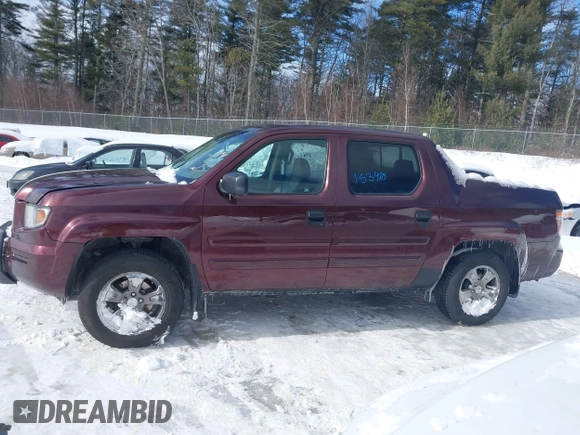 2007 Honda Ridgeline RT with VIN 2HJYK16267H544838, listed as a IAAI auction lot 41586748 with 153,410 mi miles. Bid and sale history available at carsss.com. Image 14.