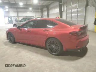 2023 Acura TLX Type S with VIN 19UUB7F06PA003888, listed as a Copart auction lot 45701425 with 4,368 mi miles and Salvage Title. Bid and sale history available at carsss.com. Image 2.