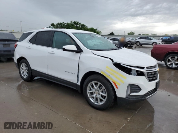 2024 Chevrolet Equinox LT with VIN 3GNAXKEG8RL273860, listed as a Copart auction lot 51754005 with 5,008 mi miles and Salvage Title. Bid and sale history available at DreamBid. Image 4.