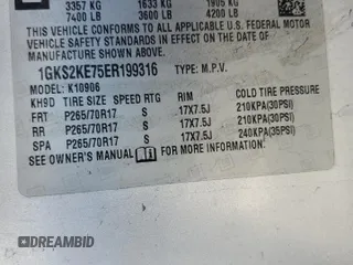 2014 GMC Yukon XL SLT with VIN 1GKS2KE75ER199316, listed as a Copart auction lot 50145985 with 245,746 mi miles and Salvage Title. Bid and sale history available at carsss.com. Image 13.