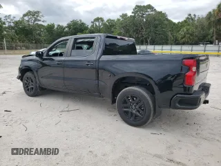 2022 Chevrolet Silverado 1500 Custom with VIN 3GCPABEK1NG596837, listed as a Copart auction lot 55095305 with 32,919 mi miles and Salvage Title. Bid and sale history available at DreamBid. Image 2.