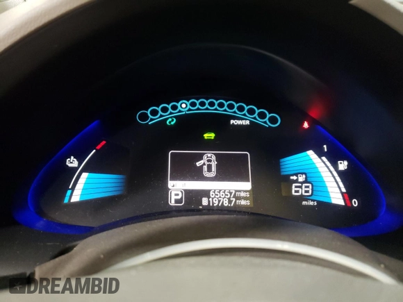 2016 Nissan LEAF S with VIN 1N4BZ0CP5GC308626, listed as a Copart auction lot 42102433 with 65,657 mi miles. Bid and sale history available at carsss.com. Image 9.