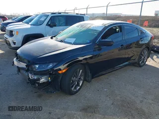 2021 Honda Civic Sedan EX-L with VIN 19XFC1F7XME013492, listed as a IAAI auction lot 41301223 with 57,873 mi miles. Bid and sale history available at carsss.com. Image 17.