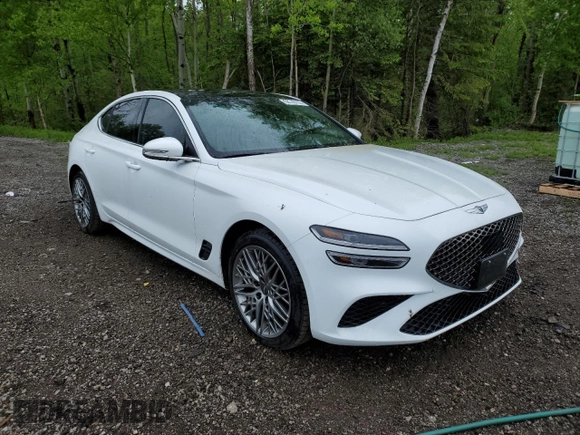 2023 Genesis G70 2.0T z VIN KMTG34TA8PU124927, wystawiony jako Copart lot #58729115 z przebiegiem 18 989 mil mil oraz Czysty tytuł • Clean title. Historia ofert i sprzedaży dostępna na DreamBid. Obrazek 4.