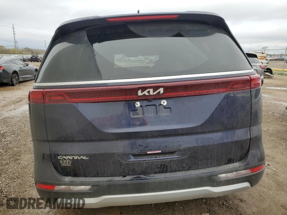 2024 Kia Carnival LX with VIN KNDNB4H33R6335205, listed as a Copart auction lot 84955764 with 26,539 mi miles and Salvage Title. Bid and sale history available at carsss.com. Image 6.