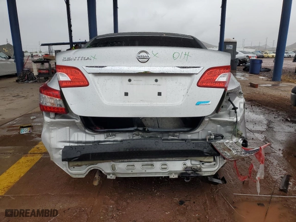 2014 Nissan Sentra S with VIN 3N1AB7AP7EL678745, listed as a Copart auction lot 47951755 with 190,706 mi miles and Salvage Title. Bid and sale history available at carsss.com. Image 6.