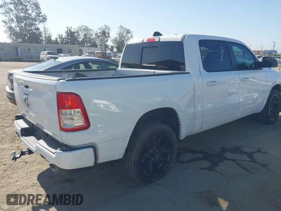2020 Ram 1500 Big Horn with VIN 1C6SRFFT8LN397491, listed as a IAAI auction lot 42543417 with 74,639 mi miles and . Bid and sale history available at DreamBid. Image 4.