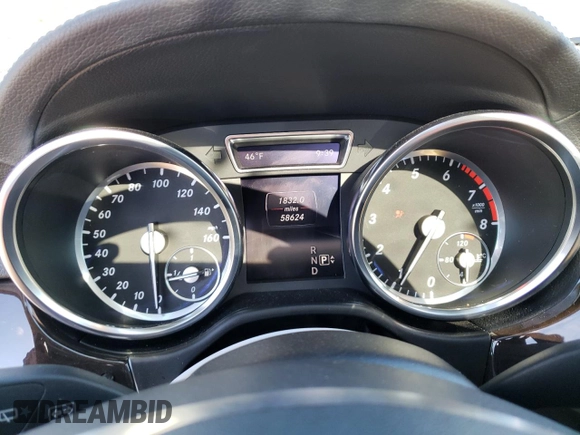 2015 Mercedes-Benz GL-Class GL 450 with VIN 4JGDF6EEXFA460305, listed as a Copart auction lot 43785293 with 58,624 mi miles. Bid and sale history available at carsss.com. Image 9.