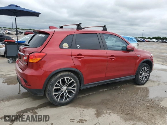 2019 Mitsubishi Outlander ES with VIN JA4AP3AU1KU034988, listed as a Copart auction lot 56011225 with 62,288 mi miles and Salvage title. Bid and sale history available at DreamBid. Image 3.