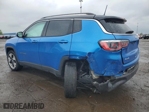 2019 Jeep Compass Limited z VIN 3C4NJDCB7KT647945, wystawiony jako Copart lot #56949725 z przebiegiem 41 892 mil mil oraz Czysty tytuł • Clean title. Historia ofert i sprzedaży dostępna na DreamBid. Obrazek 2.