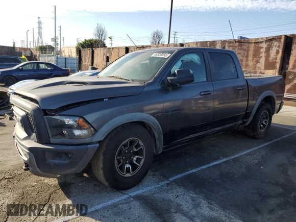2016 Ram 1500 Rebel z VIN 1C6RR7YT6GS211830, wystawiony jako Copart lot #54072485 z przebiegiem 56 512 mil mil oraz Szkody całkowita. Historia ofert i sprzedaży dostępna na DreamBid. Obrazek 1.