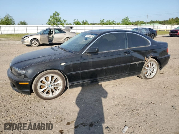 2005 BMW 3 Series 330Ci with VIN WBABD53415PD99380, listed as a Copart auction lot 52743025 with 172,537 mi miles and Salvage Title. Bid and sale history available at carsss.com. Image 1.