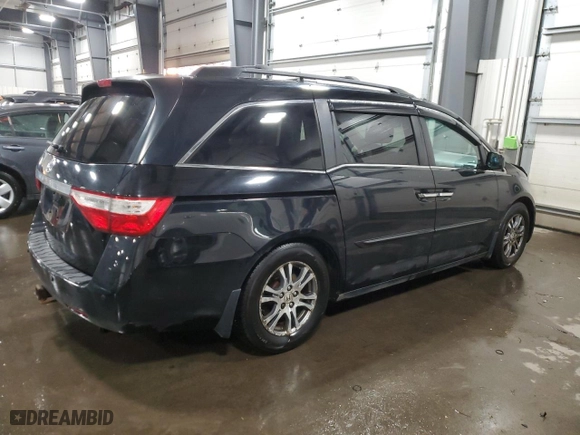 2011 Honda Odyssey EX-L with VIN 5FNRL5H64BB050473, listed as a Copart auction lot 41605255 with 233,785 mi miles and Salvage Title. Bid and sale history available at carsss.com. Image 3.