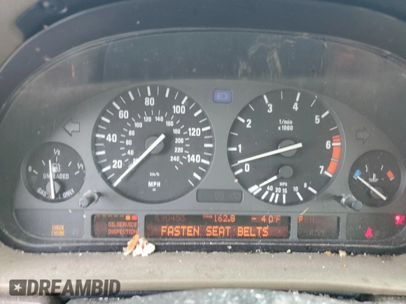 1997 BMW 7 Series 740il with VIN WBAGJ8325VDM01757, listed as a Copart auction lot 85734614 with 190,453 mi miles and Non Repairable. Bid and sale history available at carsss.com. Image 9.