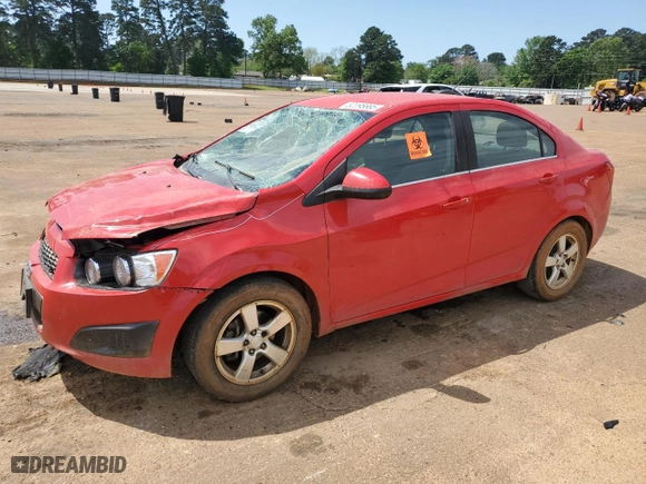 2016 Chevrolet Sonic LT with VIN 1G1JC5SH7G4167110, listed as a Copart auction lot 52095665 with 134,273 mi miles and Salvage Title. Bid and sale history available at carsss.com. Image 1.