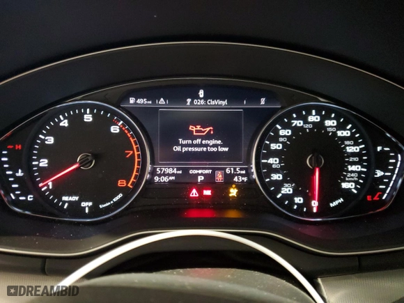 2020 Audi Q5 Premium with VIN WA1ANAFY5L2086112, listed as a Copart auction lot 51587865 with 57,984 mi miles and Salvage Title. Bid and sale history available at carsss.com. Image 9.