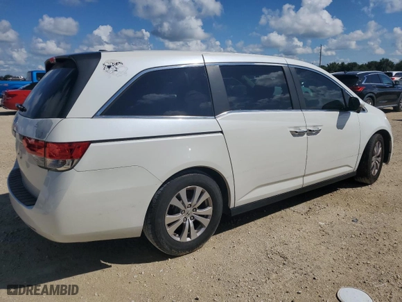 2014 Honda Odyssey EX-L with VIN 5FNRL5H60EB127215, listed as a Copart auction lot 74064644 with 0 mi miles and Salvage Title. Bid and sale history available at carsss.com. Image 3.