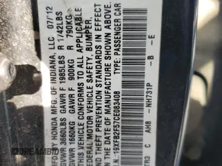 2012 Honda Civic LX с VIN 19XFB2F57CE083408, выставлен на аукционе Copart как лот 56514555 с пробегом 202 642 миль миль и Списание • Salvage title. История ставок и продаж доступна на DreamBid. Изображение 12.