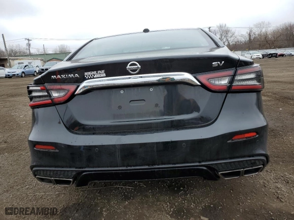 2021 Nissan Maxima SV with VIN 1N4AA6CV5MC513797, listed as a Copart auction lot 49549685 with 74,059 mi miles and Salvage Title. Bid and sale history available at carsss.com. Image 6.