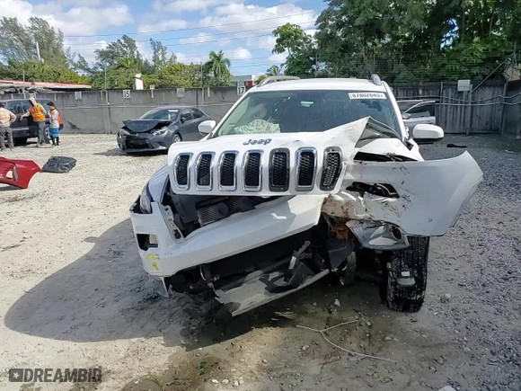 2018 Jeep Cherokee Latitude with VIN 1C4PJLCXXJD551696, listed as a Copart auction lot 87802645 with 0 mi miles and Salvage Title. Bid and sale history available at carsss.com. Image 12.