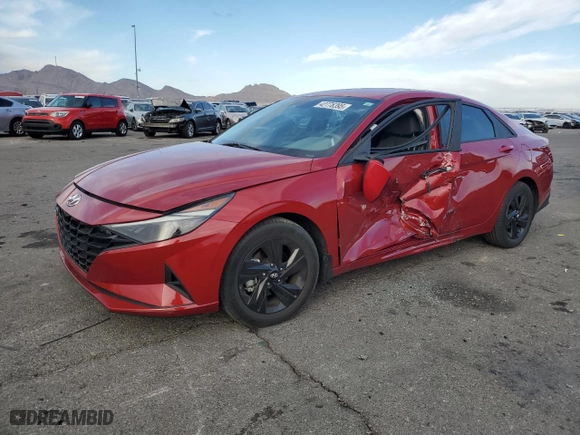 2023 Hyundai Elantra SEL with VIN KMHLM4AG9PU396321, listed as a Copart auction lot 42776395 with 21,770 mi miles and Salvage Title. Bid and sale history available at carsss.com. Image 1.
