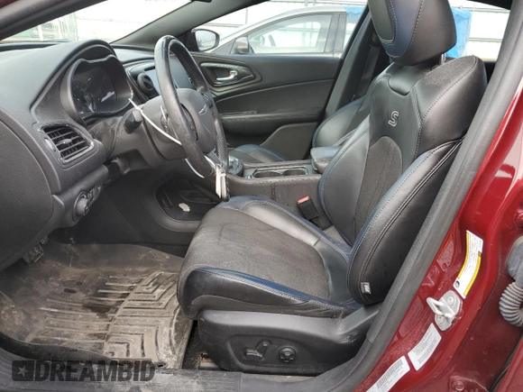 2016 Chrysler 200 S with VIN 1C3CCCBB8GN184965, listed as a Copart auction lot 46622255 with 39,643 mi miles and Salvage Title. Bid and sale history available at carsss.com. Image 7.