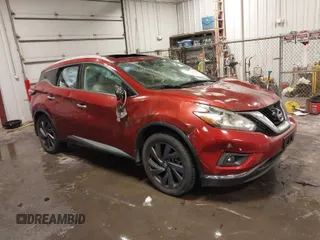 2018 Nissan Murano SL with VIN 5N1AZ2MHXJN154527, listed as a IAAI auction lot 41556427 with 116,935 mi miles. Bid and sale history available at carsss.com. Image 1.