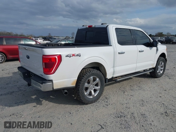 2021 Ford F-150 XL with VIN 1FTEW1EP8MKE37660, listed as a IAAI auction lot 41724059 with 45,596 mi miles. Bid and sale history available at carsss.com. Image 4.