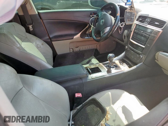 2012 Lexus IS 250 with VIN JTHBF5C26C5183542, listed as a Copart auction lot 61661525 with Not provided miles and Clean title. Bid and sale history available at DreamBid. Image 5.