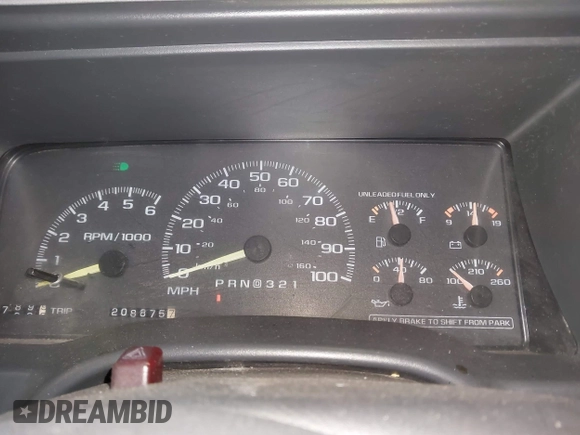 1999 Chevrolet Tahoe Z71 with VIN 1GNEK13R5XJ548832, listed as a IAAI auction lot 42077245 with 208,875 mi miles and . Bid and sale history available at DreamBid. Image 7.
