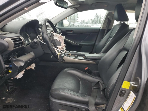2014 Lexus IS 250 with VIN JTHBF1D23E5016923, listed as a Copart auction lot 51180345 with 141,350 mi miles and Salvage Title. Bid and sale history available at carsss.com. Image 7.