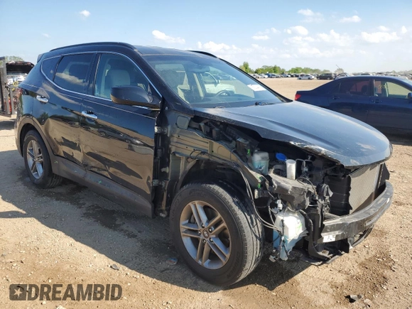 2017 Hyundai Santa Fe 2.4L z VIN 5NMZUDLB1HH034797, wystawiony jako Copart lot #56834465 z przebiegiem 47 528 mil mil oraz Szkoda całkowita • Salvage title. Historia ofert i sprzedaży dostępna na DreamBid. Obrazek 4.