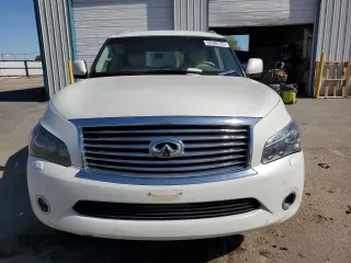 2012 Infiniti QX56 7-passenger with VIN JN8AZ2NE1C9017744, listed as a Copart auction lot 52988725 with 142,820 mi miles and Salvage title. Bid and sale history available at DreamBid. Image 5.
