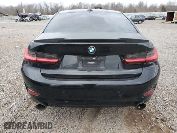 2019 BMW 3 Series 330i xDrive with VIN WBA5R7C59KFH30291, listed as a Copart auction lot 47640295 with 73,665 mi miles and Salvage Title. Bid and sale history available at carsss.com. Image 6.