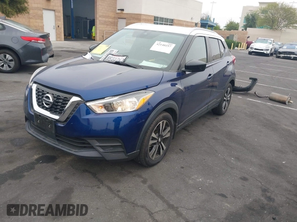2020 Nissan Kicks SV with VIN 3N1CP5CV2LL501138, listed as a IAAI auction lot 42140257 with 56,959 mi miles. Bid and sale history available at carsss.com. Image 18.