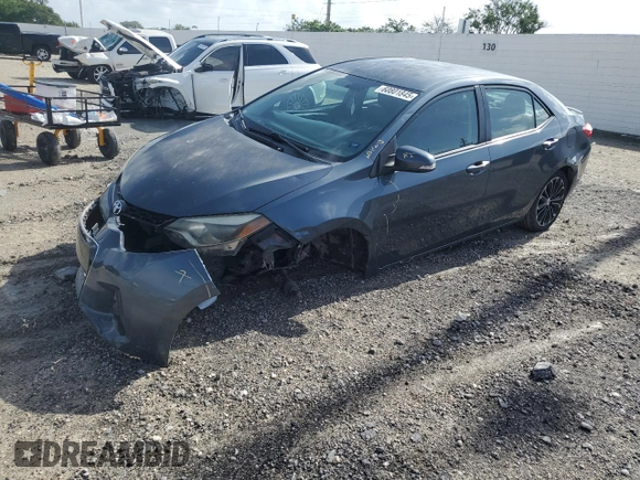 2014 Toyota Corolla L with VIN 2T1BURHE8EC142403, listed as a Copart auction lot 60801845 with Not provided miles and Salvage title. Bid and sale history available at DreamBid. Image 1.