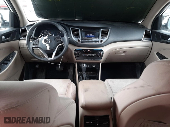 2017 Hyundai Tucson Sport with VIN KM8J3CA28HU505832, listed as a Copart auction lot 50848335 with 70,949 mi miles and Salvage Title. Bid and sale history available at DreamBid. Image 8.