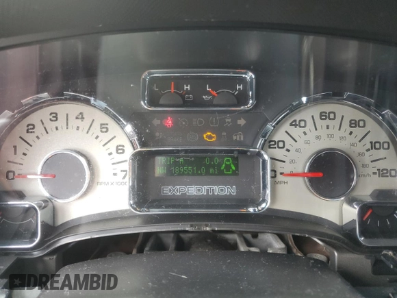 2014 Ford Expedition Max XLT with VIN 1FMJK1H53EEF07470, listed as a Copart auction lot 48903355 with 189,551 mi miles and Salvage title. Bid and sale history available at DreamBid. Image 9.